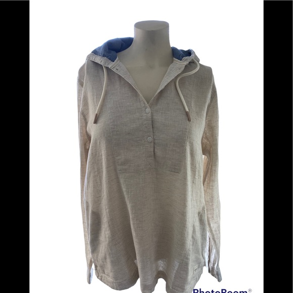 NEW LL Bean Textured Linen Anorak Size S - Picture 1 of 10